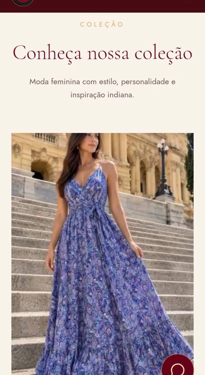 Landing page entregue para o segmento de Moda feminina