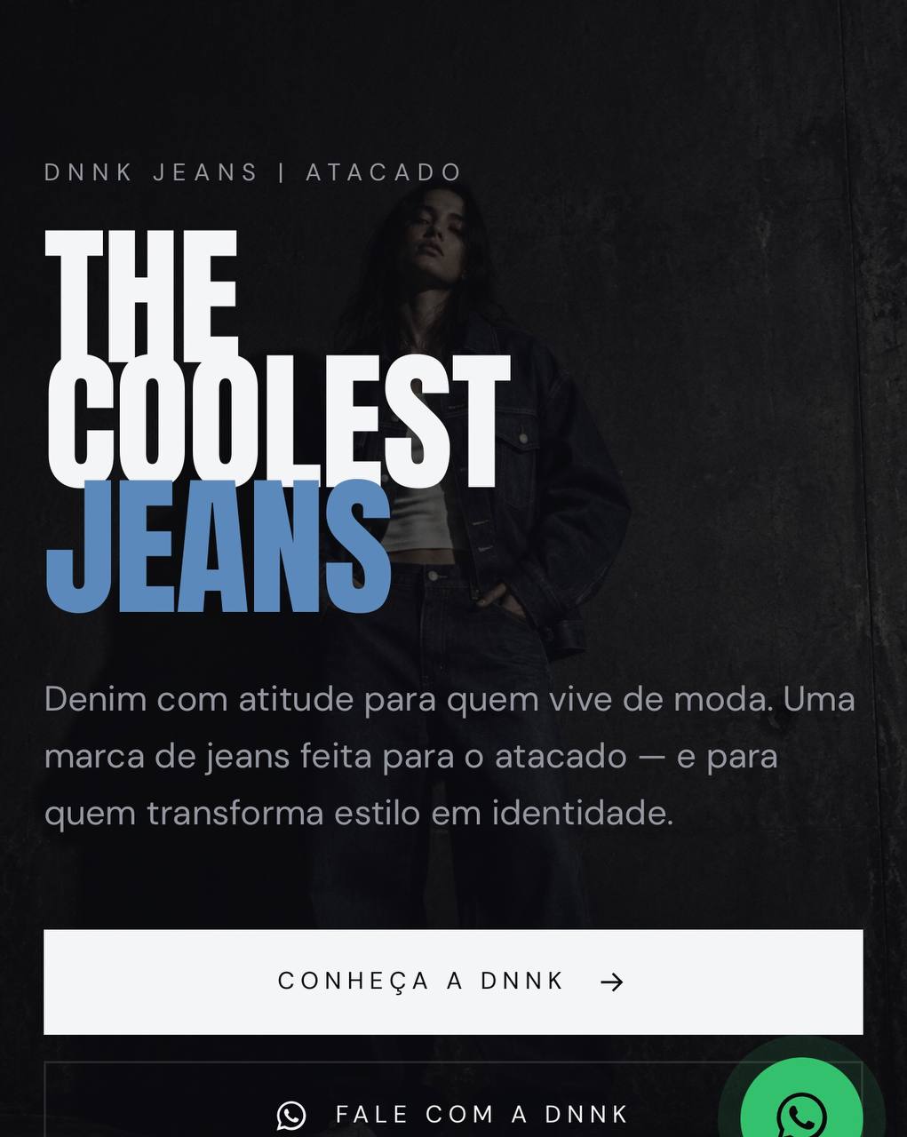 Landing page entregue para o segmento de Moda no atacado